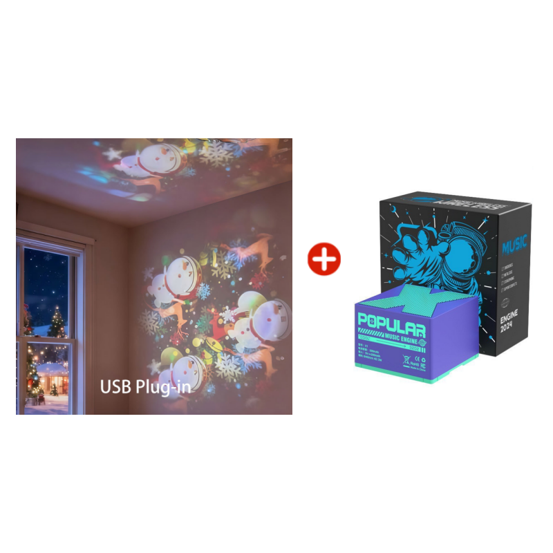✨Динамично въртяща се LED лампа за проектори