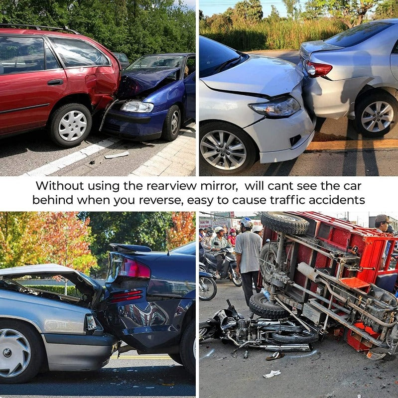 12-инчово панорамно огледало за обратно виждане с щипка