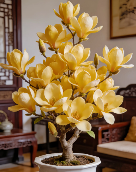 Луковици на Magnolia liliiflora (лилави орхидеи) 🌸 Цветовете крият листа, ароматът изпълва въздуха