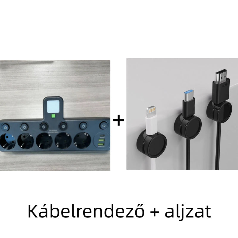 🔌⚡Интелигентен захранващ кабел с USB портове (EU щепсел)