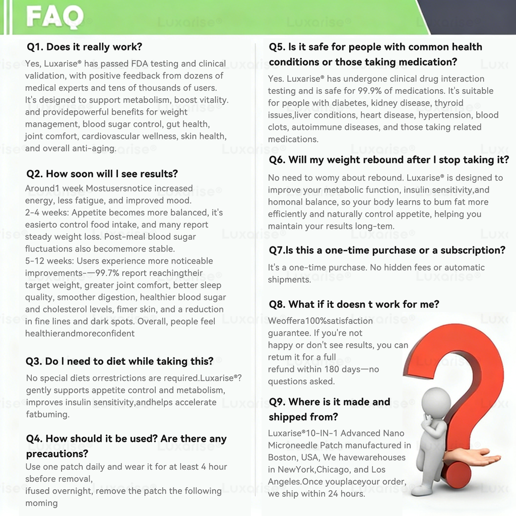 Официален магазин | Luxarise® Моринга и Берберин 10 в 1 пластир с наномигли 📦 (веднъж дневно, видими промени след 7 дни) Проблеми със ставите Затлъстяване, диабет, сънна апнея и