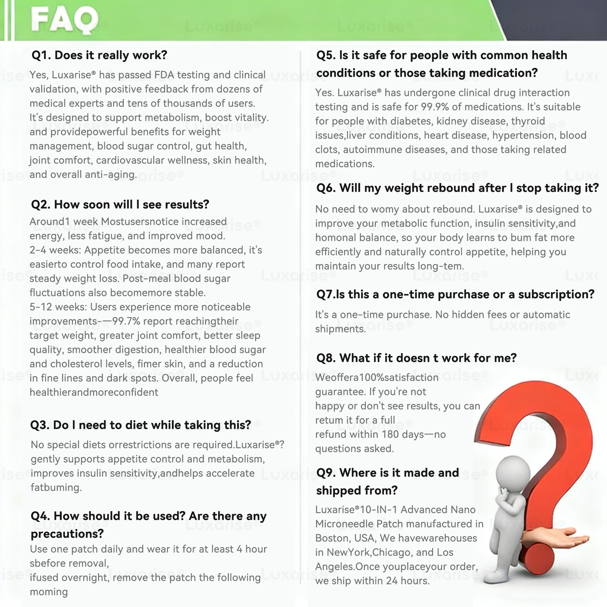 Официален магазин | Luxarise® Моринга и Берберин 10 в 1 пластир с наномигли 📦 (веднъж дневно, видими промени след 7 дни) Проблеми със ставите Затлъстяване, диабет, сънна апнея и