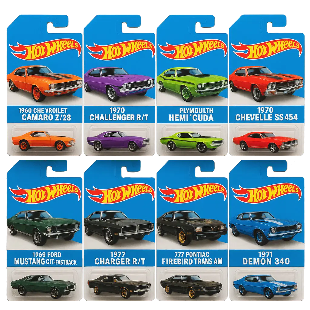 🔥Гореща разпродажба - 50% ОТСТЪПКА🔥 - 🚗Адвент календар с играчки колички Hot Wheels Muscle - 24 ДНИ 2025🎄