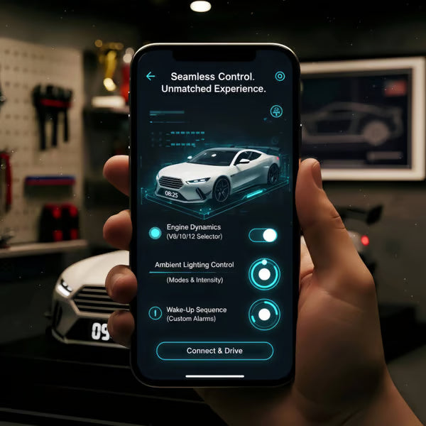 🎁 Алармен часовник за хиперкола🏎️ Реалистичен двигател и светлинни ефекти