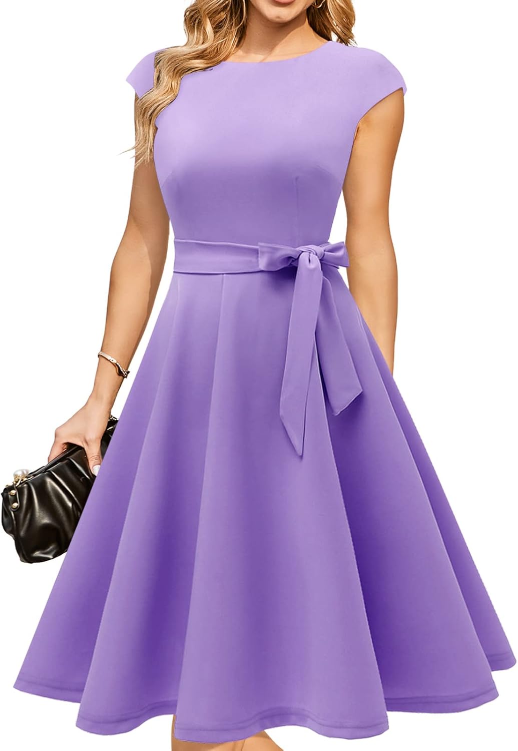 Коктейлни рокли DRESSTELLS за жени, официални сватбени рокли, скромни бални рокли за църковен прием през 2025 г.