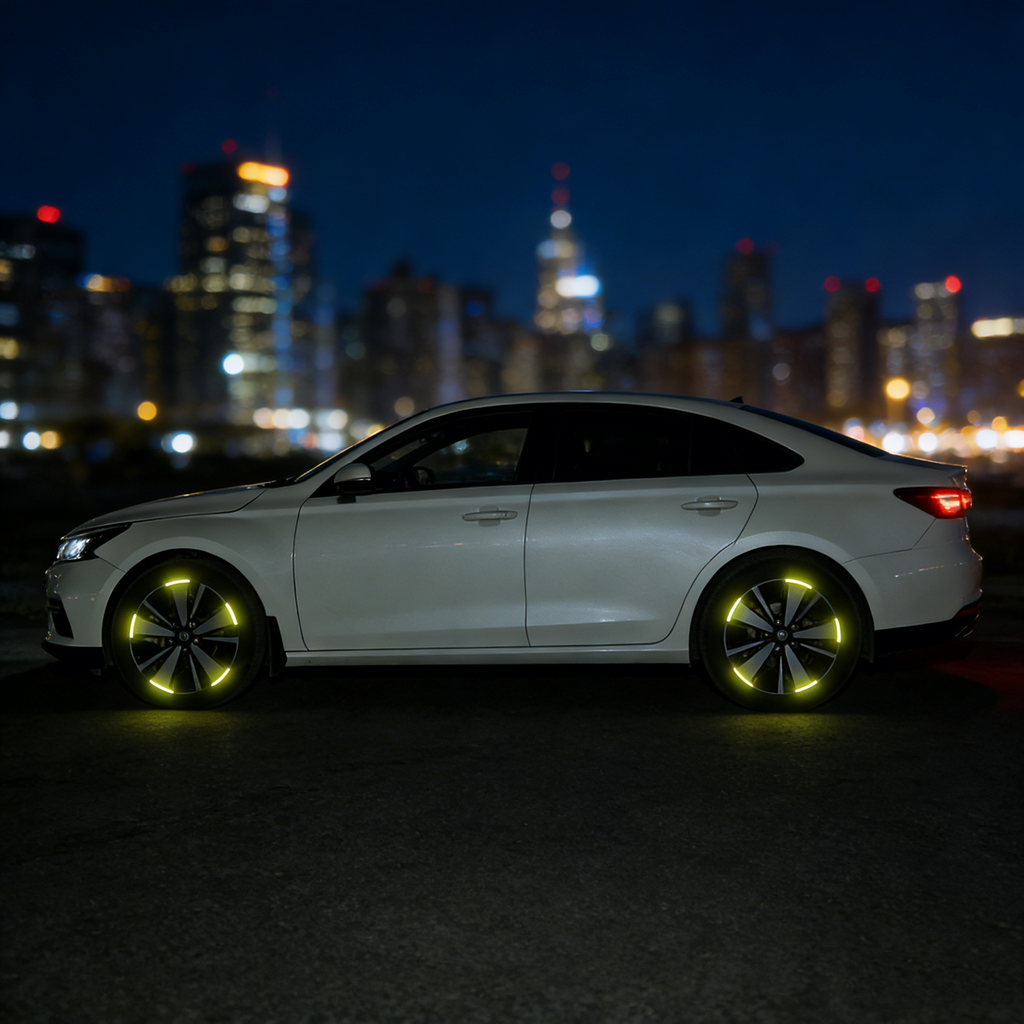 Подобрени, персонализирани светлоотразителни предупредителни стикери за ширина на гумите ✨20 бр.✨