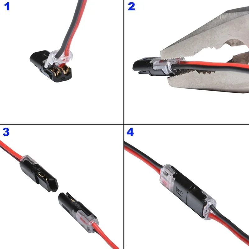 🔒 Kétvezetékes dugaszoló csatlakozó reteszelő mechanizmussal🔩