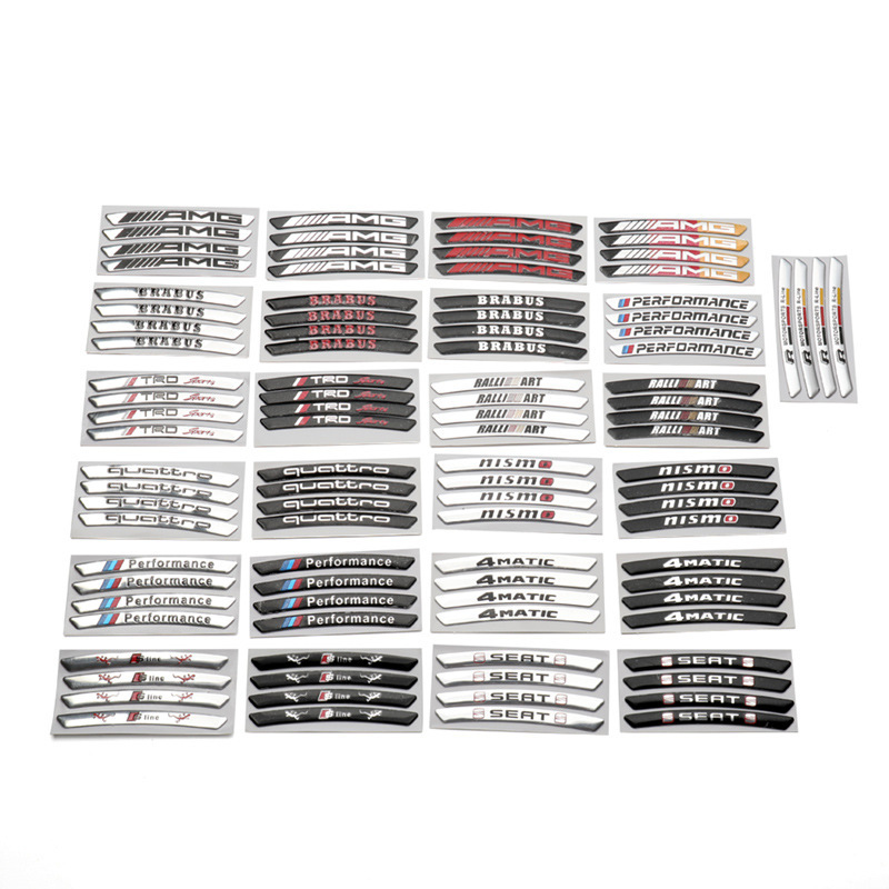 Гореща разпродажба ✨50% отстъпка ✨3D стикер за метална джанта с личност (4 бр.)