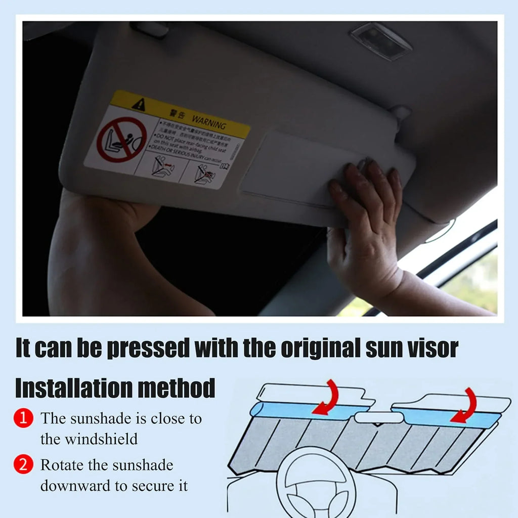 Сенник за кола, термощит за предно стъкло