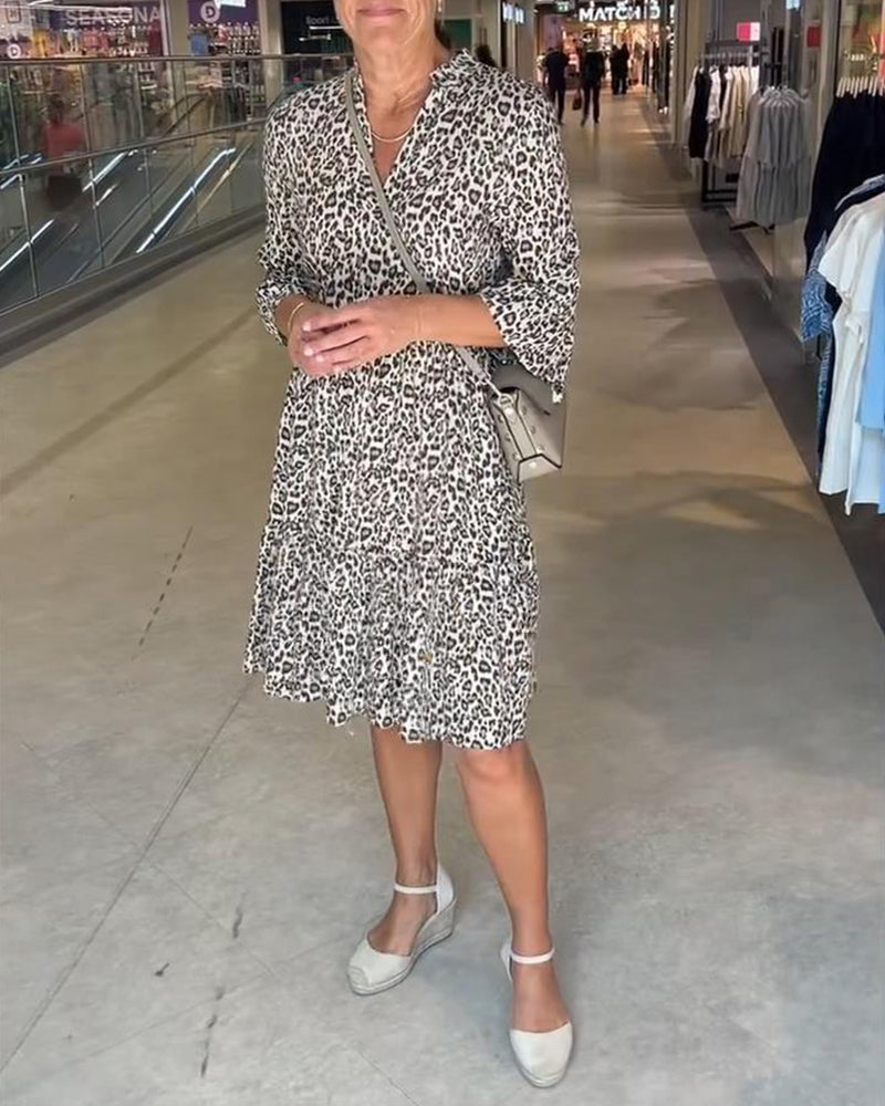 Рокля с леопардов принт