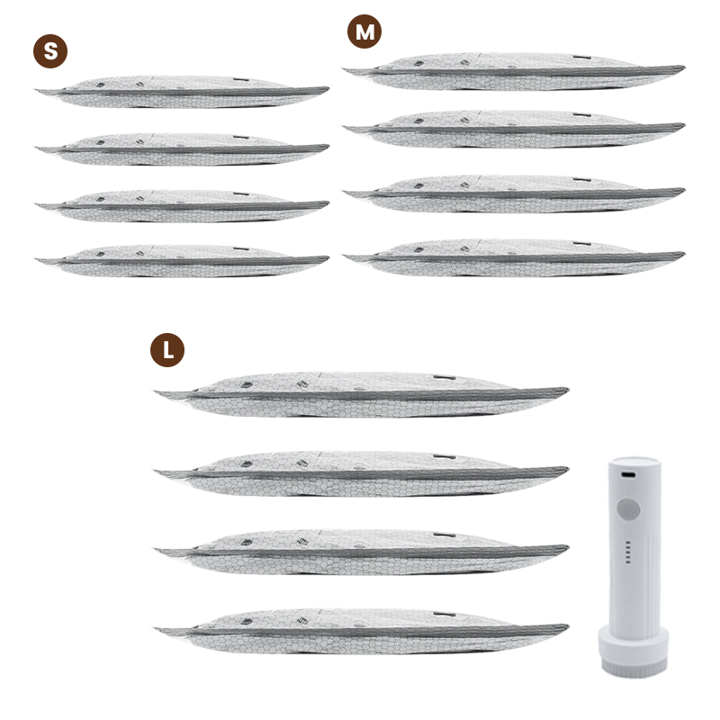 💪🌬️ Пътни чанти за вакуумно съхранение и комплект преносими помпи 👕✨