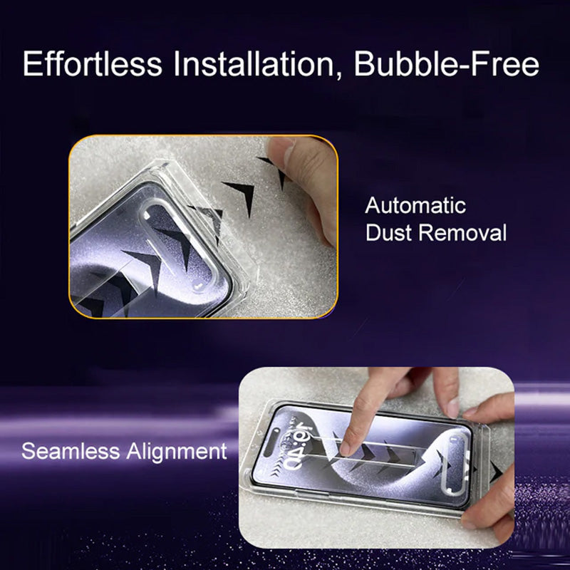 Закалено фолио без прах от копринен екран