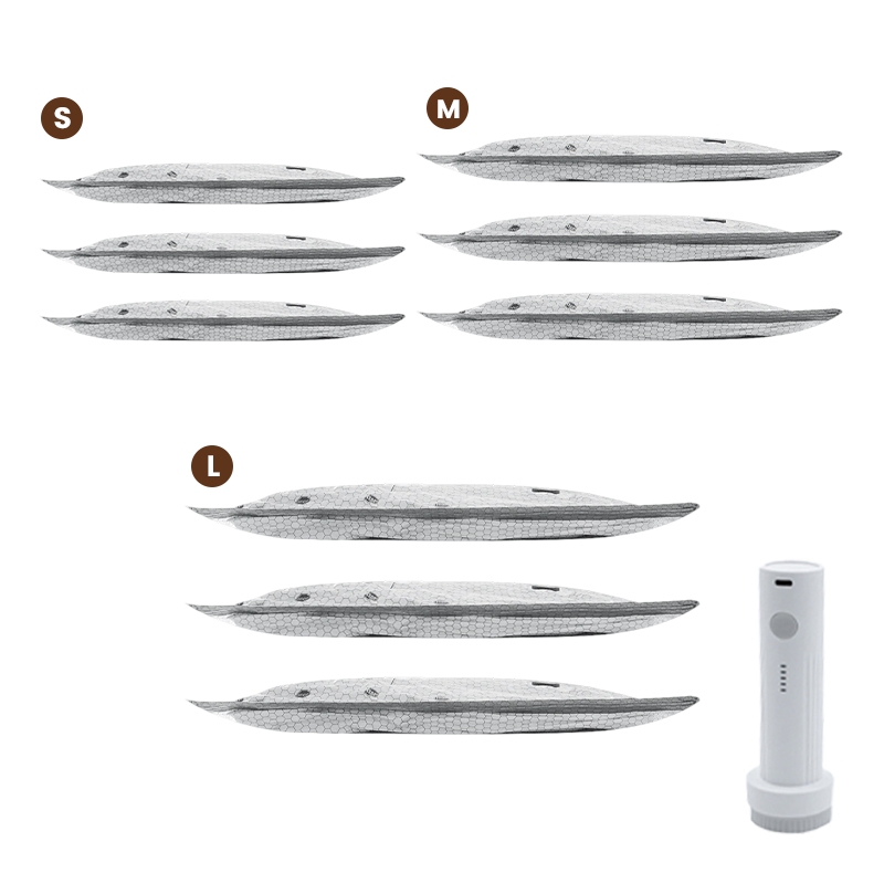 💪🌬️ Пътни чанти за вакуумно съхранение и комплект преносими помпи 👕✨