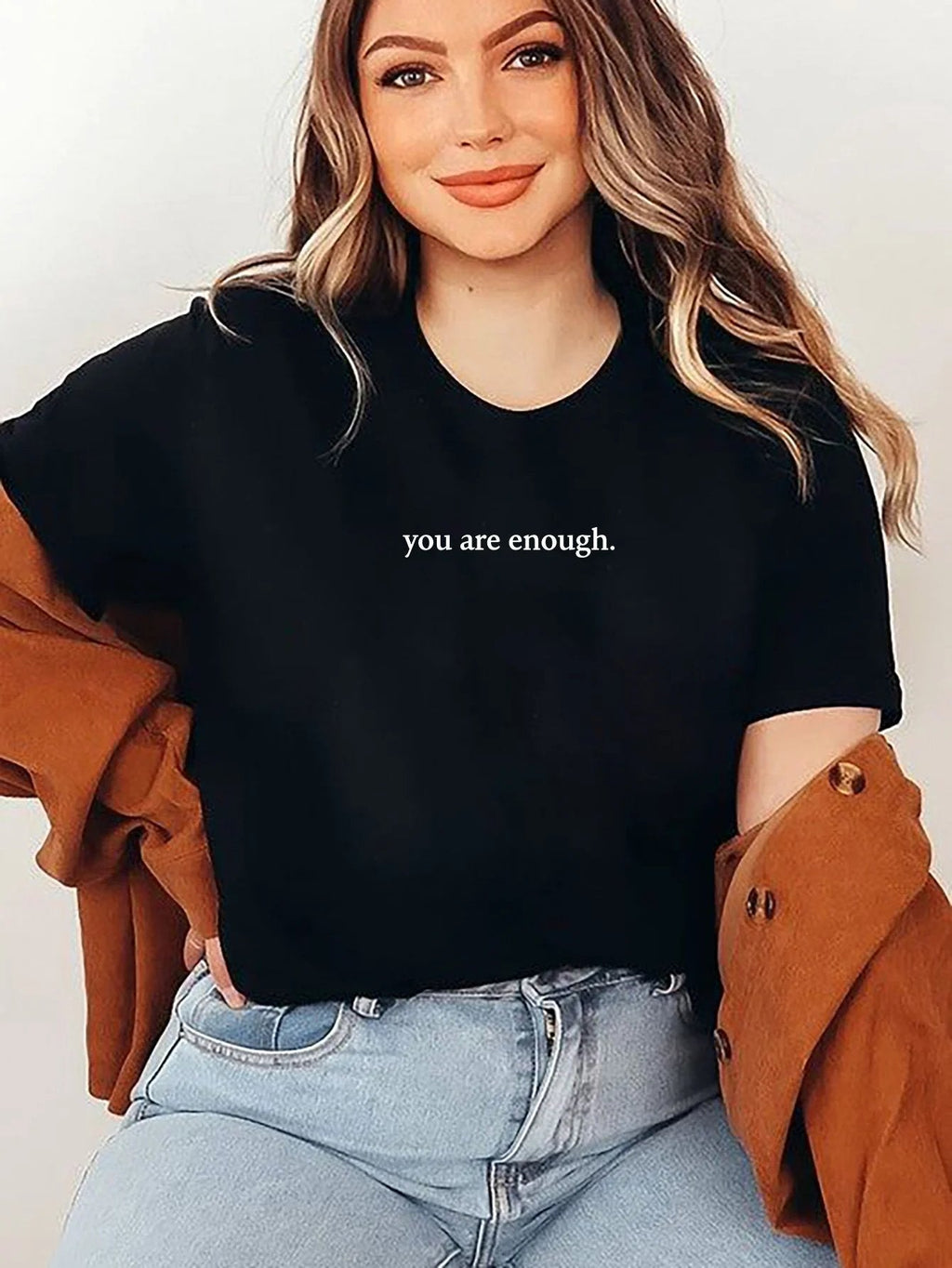 💥Нова унисекс тениска с щампа "Dear Person Behind Me" в голям размер от 2025 г.