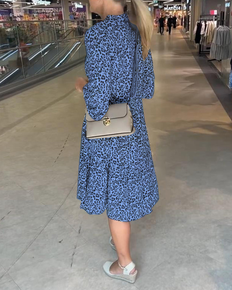 Рокля с леопардов принт