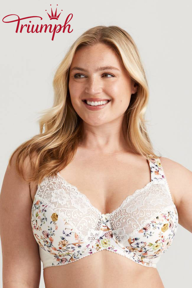 Сутиен от 3 части Triumph®💖 от дантела с флорална бродерия