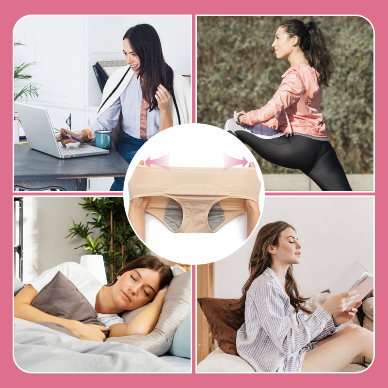 (L-8XL)🌸Купете 2, вземете 1 безплатно🔥Дамско бельо с висока талия, непромокаемо👙