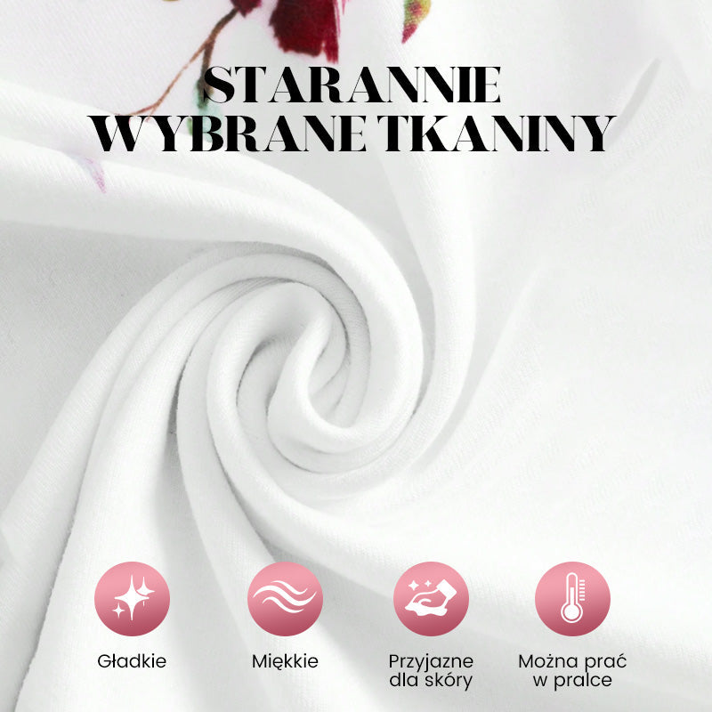 🌺 Дамска риза с V-образно деколте и щампа✨