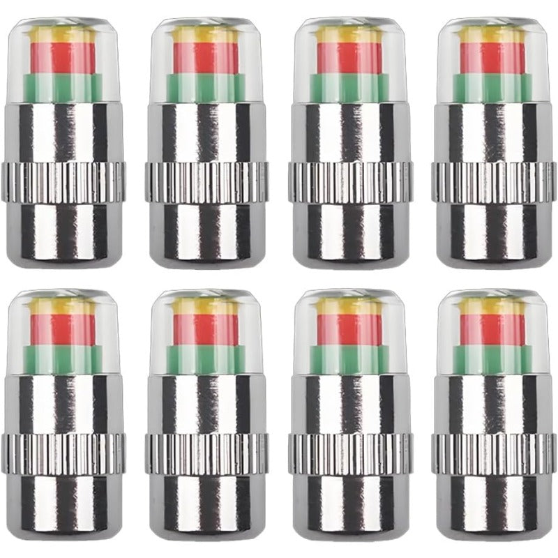 3-цветни капачета за предупреждение за налягането в гумите