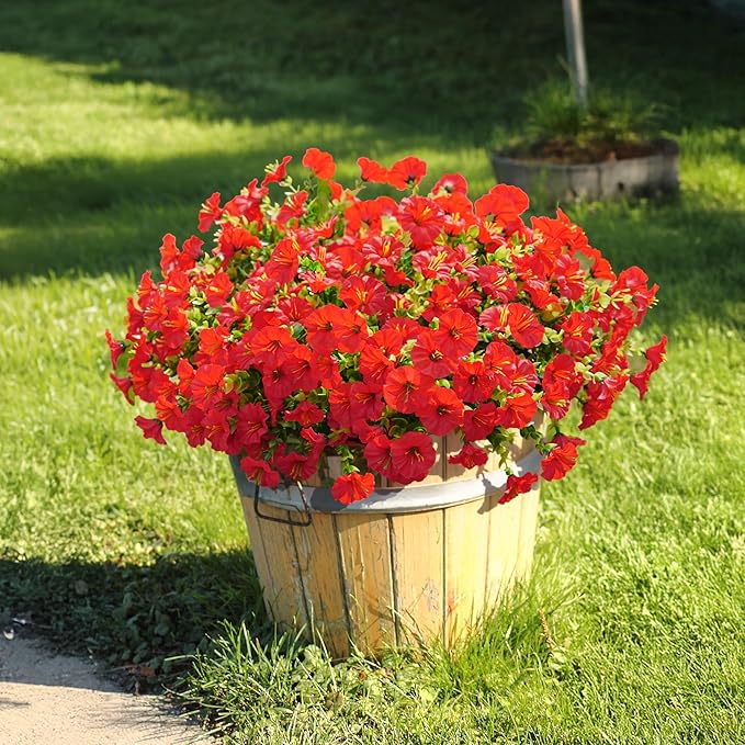 💥Подобрен материал с най-високо качество 🌸Устойчива на UV лъчи и неизбеляваща поветица (без саксия)