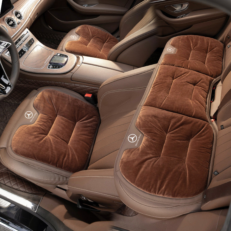 Къса плюшена възглавница за зимни столчета за кола