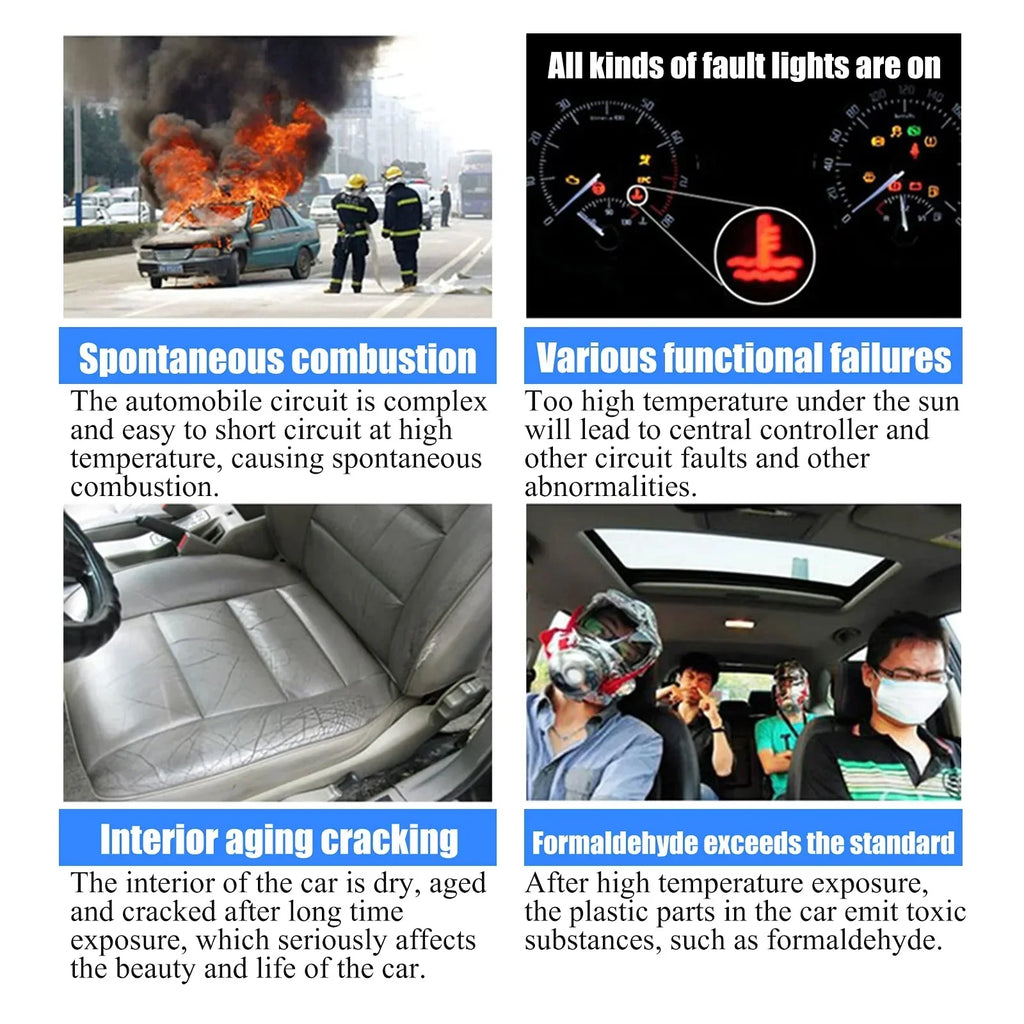 Сенник за кола, термощит за предно стъкло