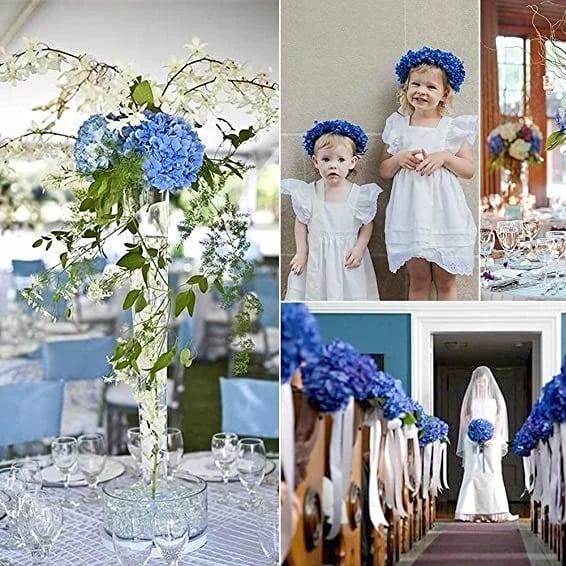 Красиви цветя✨ ГОРЕЩО ЗАПЕЧАТВАНЕ - 45% ОТСТЪПКА - изкуствени цветя на хортензия за външна употреба✨