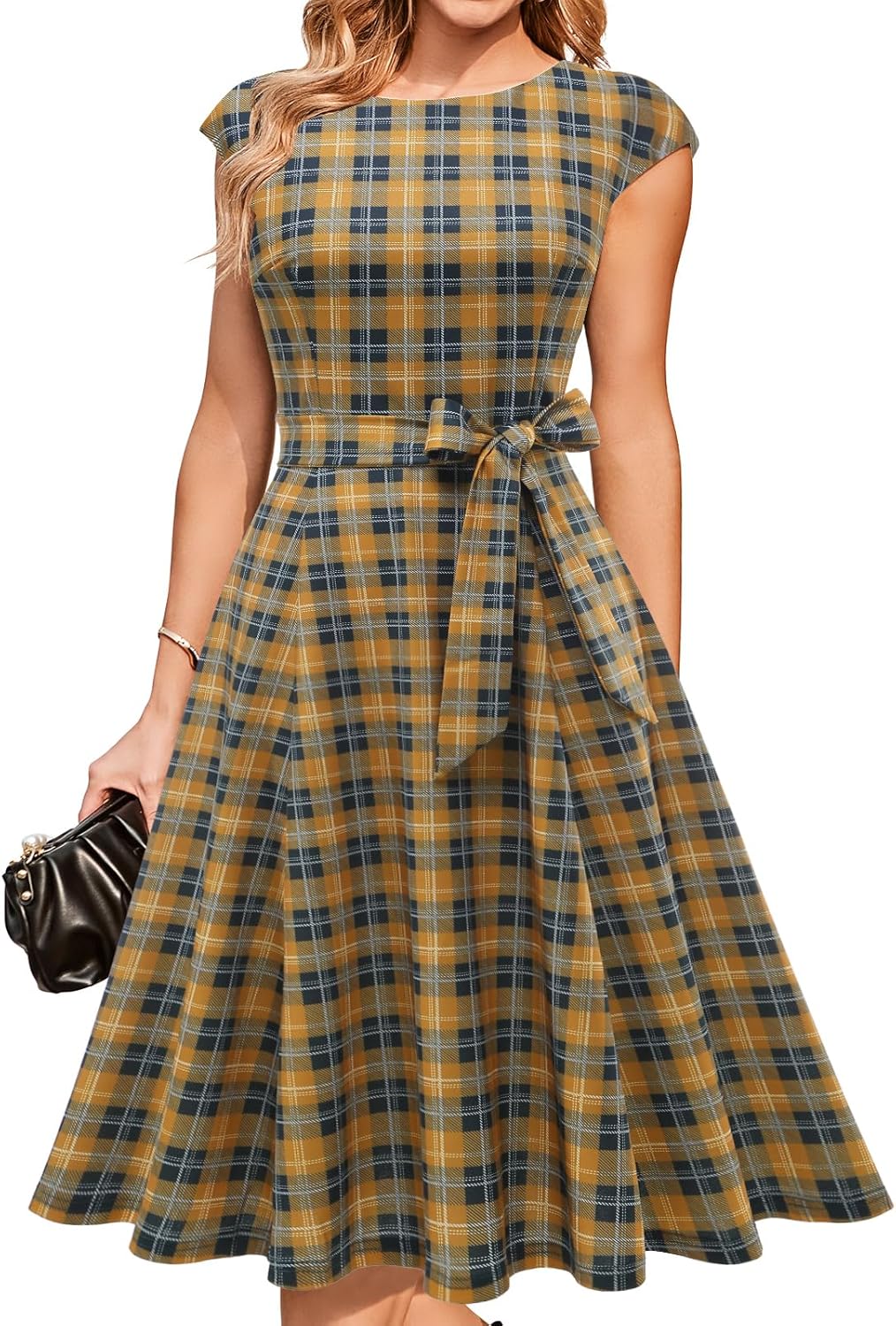 Коктейлни рокли DRESSTELLS за жени, официални сватбени рокли, скромни бални рокли за църковен прием през 2025 г.