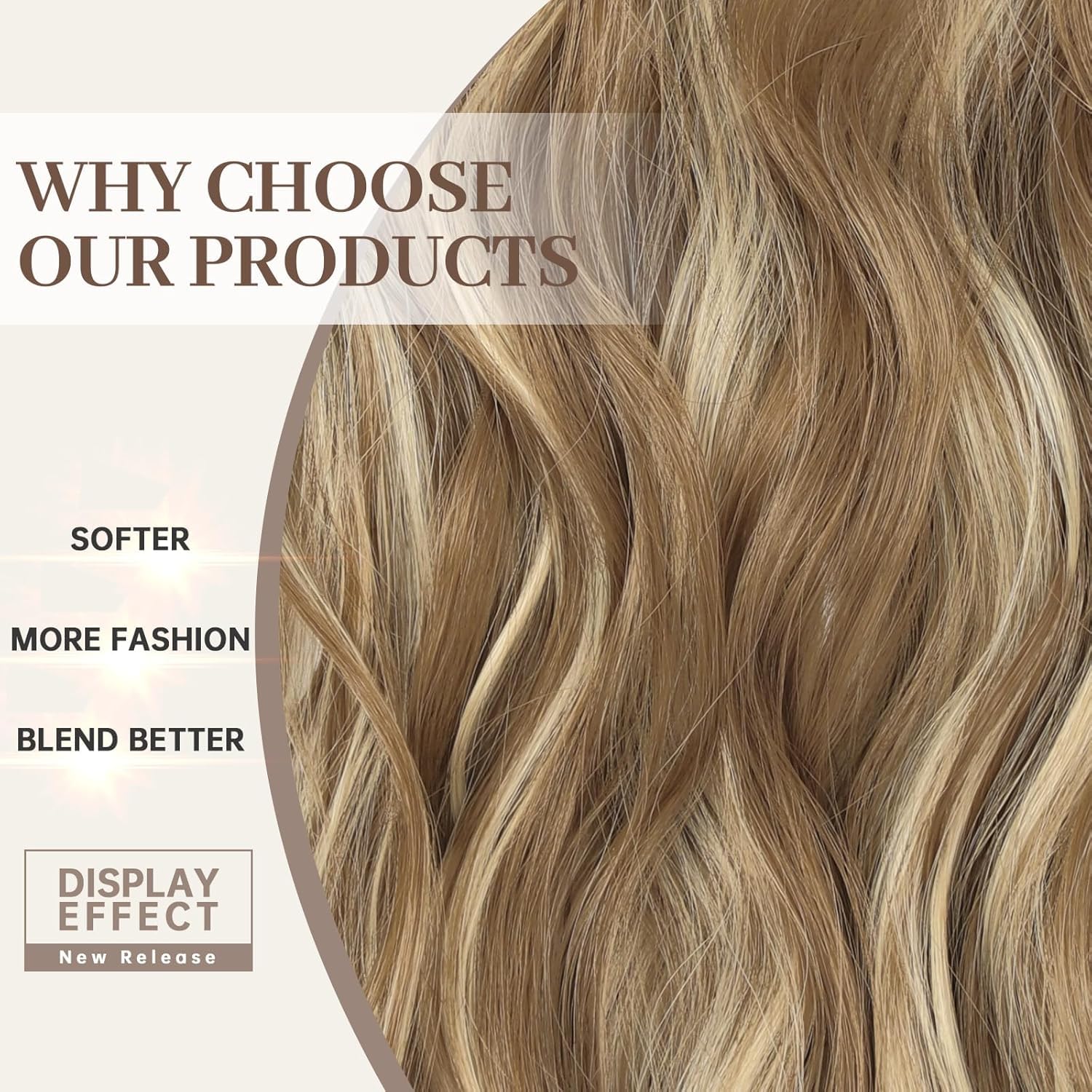 💖 50% ОТСТЪПКА СЕГА! 💁 Дамска дълга вълниста перука с градиент - естествен вид, регулируема шапка, термоустойчиви влакна за ежедневна прическа 🌟📦