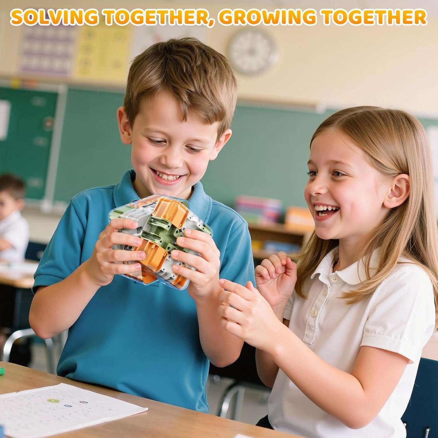 Голям 3D пъзел-куб Лабиринт 🧩✨ – Завладяваща игра за трениране на мозъка за деца и възрастни 🧠