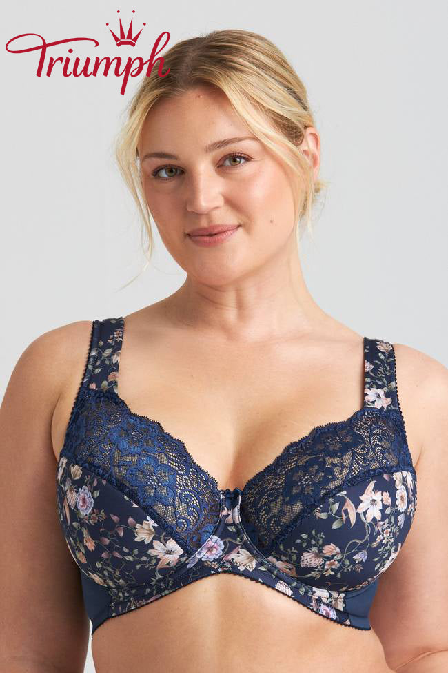 Сутиен от 3 части Triumph®💖 от дантела с флорална бродерия