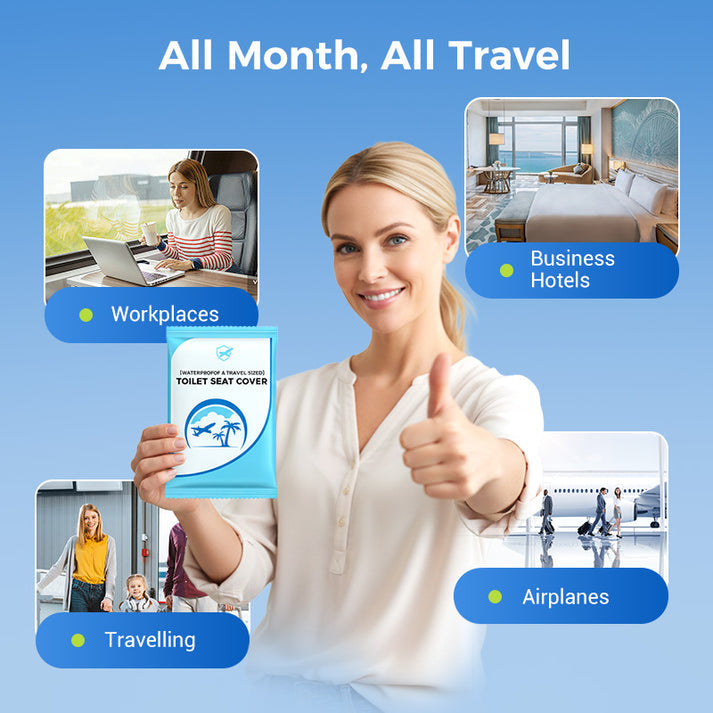 🛡️ За вашето здраве! 🌿 Биоразградим пластмасов протектор за тоалетна чиния за еднократна употреба 🥰