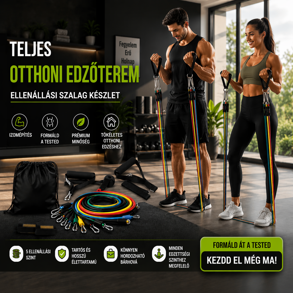💪🏠 Ellenállási szalag készlet Teljes testet formálja 📈