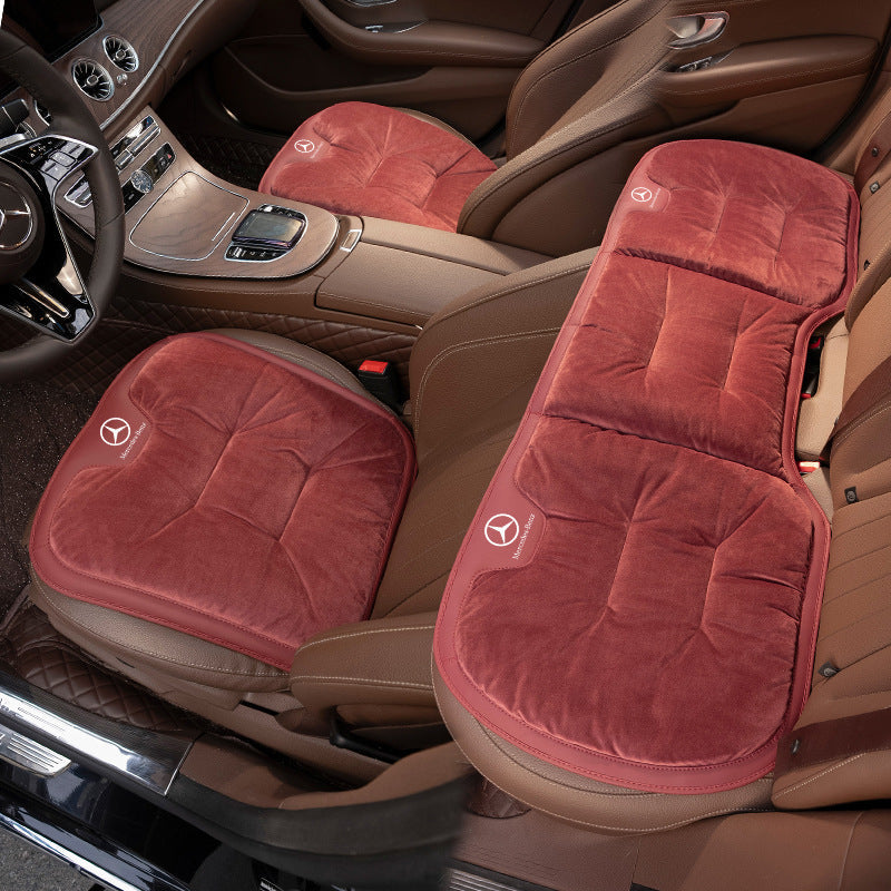 Къса плюшена възглавница за зимни столчета за кола