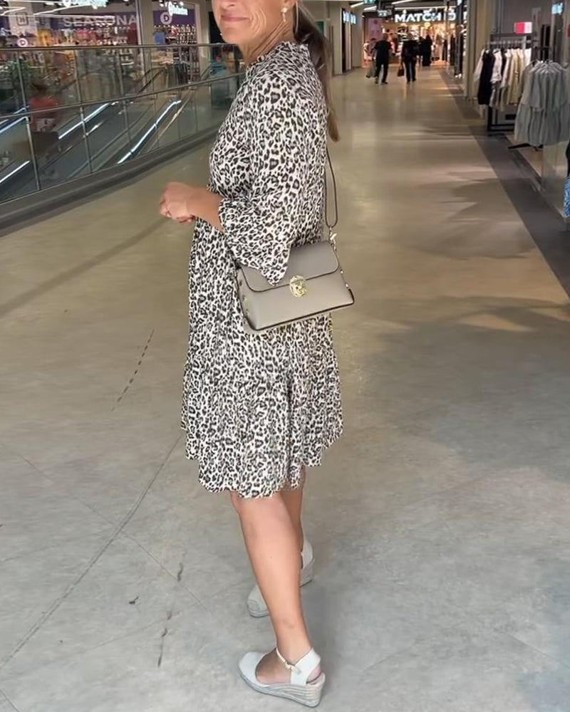 Рокля с леопардов принт