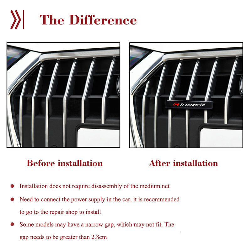 Гореща разпродажба ✨50% отстъпка ✨Стилна, атмосферна LED лампа с лого за централната решетка на вашия автомобил