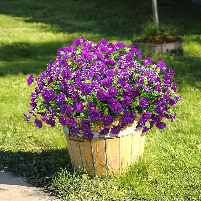 💥Подобрен материал с най-високо качество 🌸Устойчива на UV лъчи и неизбеляваща поветица (без саксия)