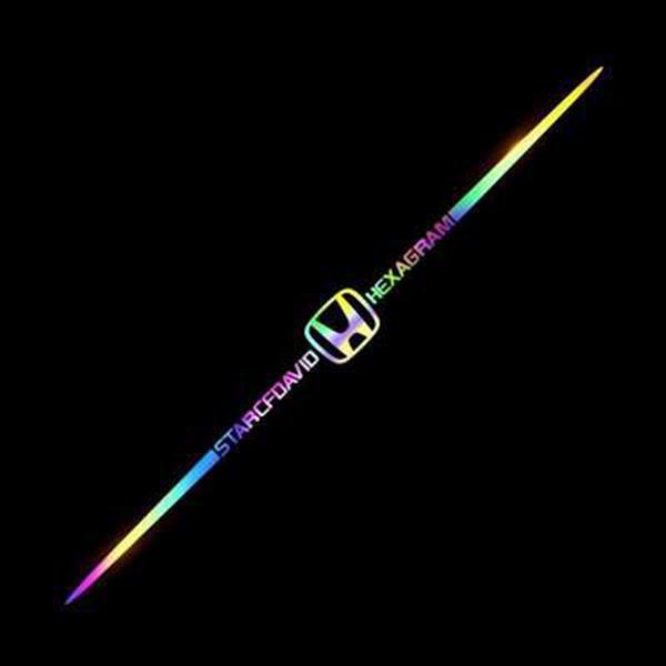 3D цветни лазерно отразяващи стикери за кола 4 бр.