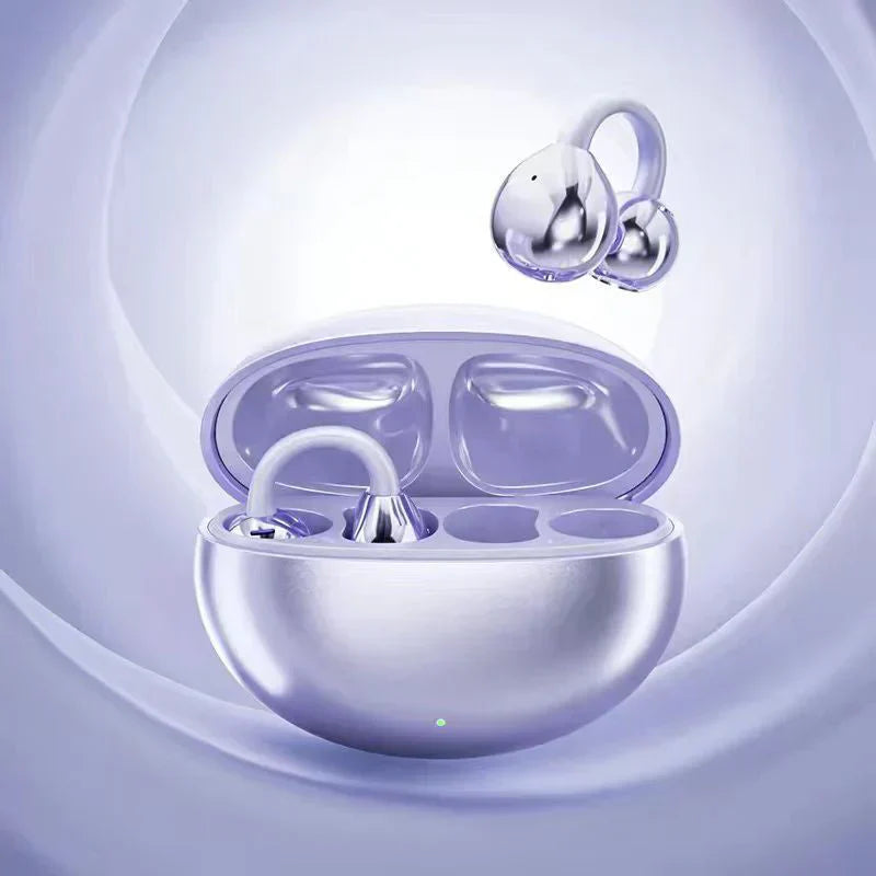 🎧Ултралека Bluetooth слушалка с щипка за ухо