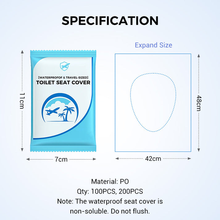 🛡️ За вашето здраве! 🌿 Биоразградим пластмасов протектор за тоалетна чиния за еднократна употреба 🥰