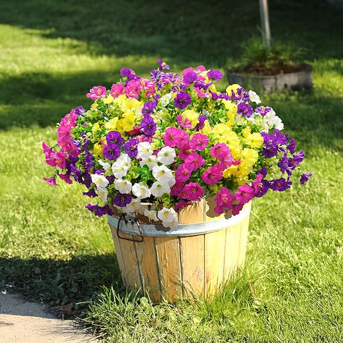 💥Подобрен материал с най-високо качество 🌸Устойчива на UV лъчи и неизбеляваща поветица (без саксия)