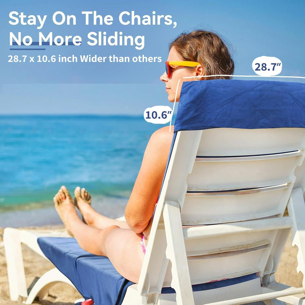 🏖️🌞 Кърпа за слънчеви бани в чанта с джобове за съхранение💦