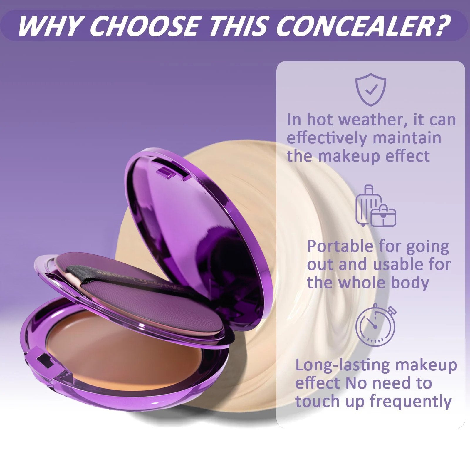 🔥 Купете един, вземете втория безплатно! 🎁 Мек, матов кремообразен коректор