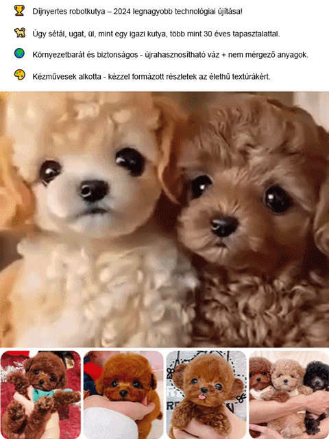 🔥Kiváló ajánlat🔥Reális plüss robot kiskutyám🐶