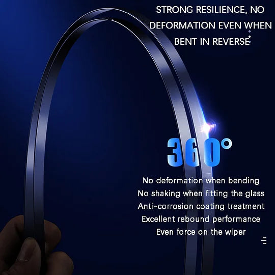 🌈 Безшумни чистачки от въглеродни влакна без кости - Направете пътуването си стилно, тихо и комфортно!