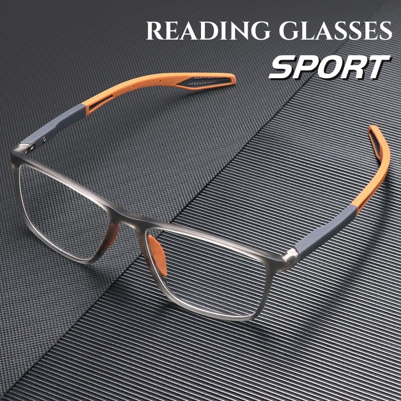 🎁Utolsó 50 szett elérhető 📿Ingyenes rózsa nyaklánc🔥Férfi sport ultra könnyű anti-kék presbyopikus szemüveg
