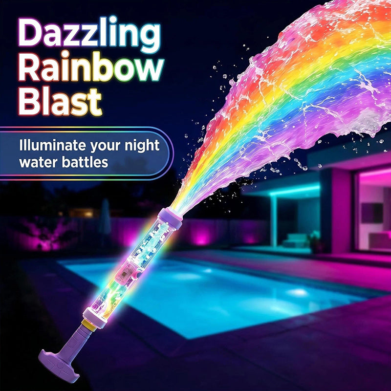 🔥 1+1 INGYEN (2 db)✨🌈 Vízijáték pumpával és sötétben világító LED lámpával💦