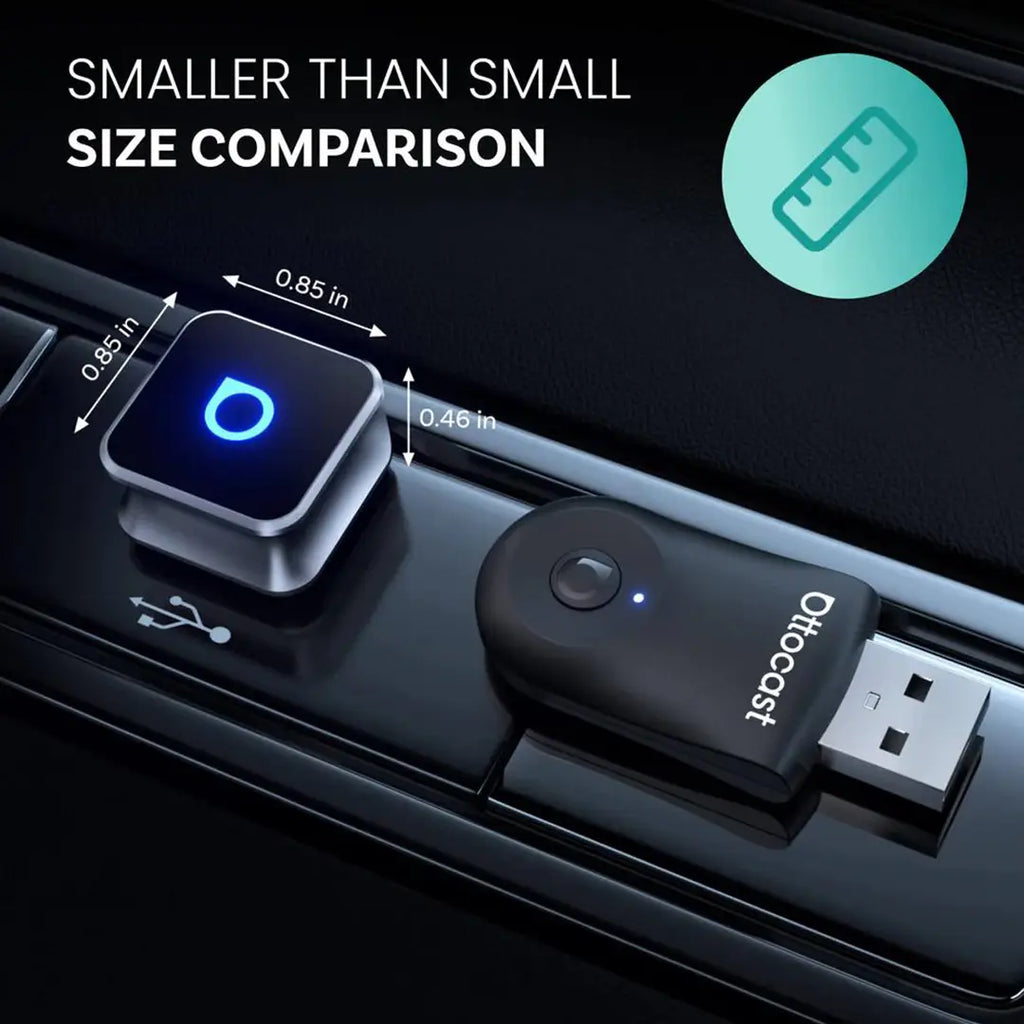 Ottocast Mini 3.0 Ultra Cube vezeték nélküli CarPlay Android Auto adapter