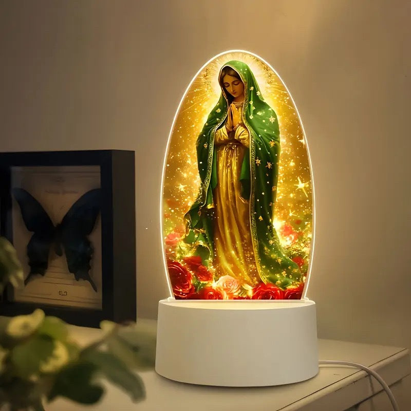🌙 Мир и вяра в една светлина – 3D нощна лампа с Исус