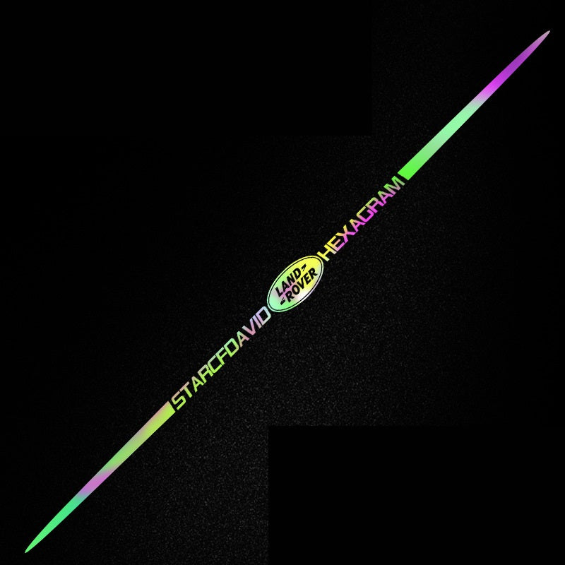 3D цветни лазерно отразяващи стикери за кола 4 бр.